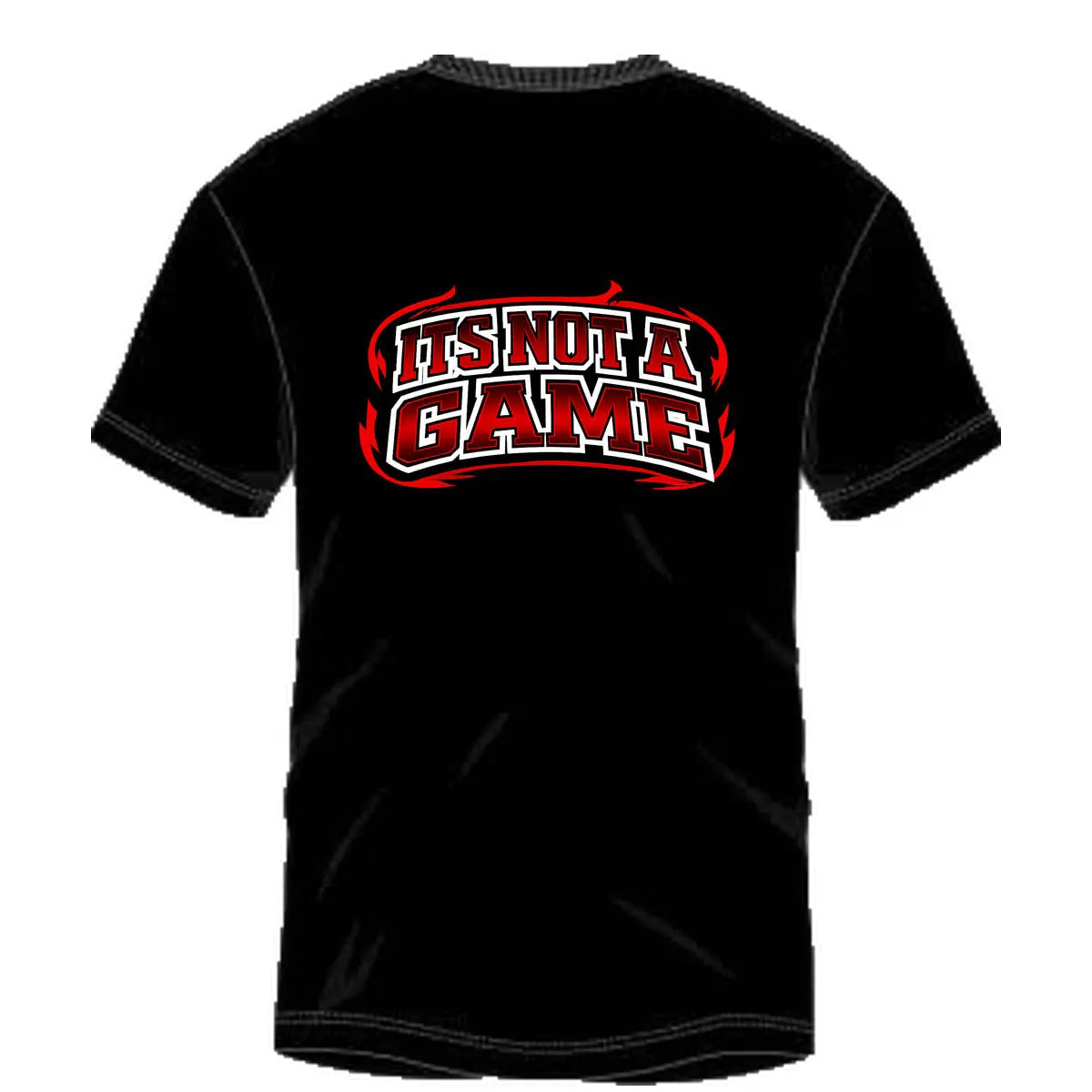 Its Not A Game Collegiate Tee – Mens Black - INAG™