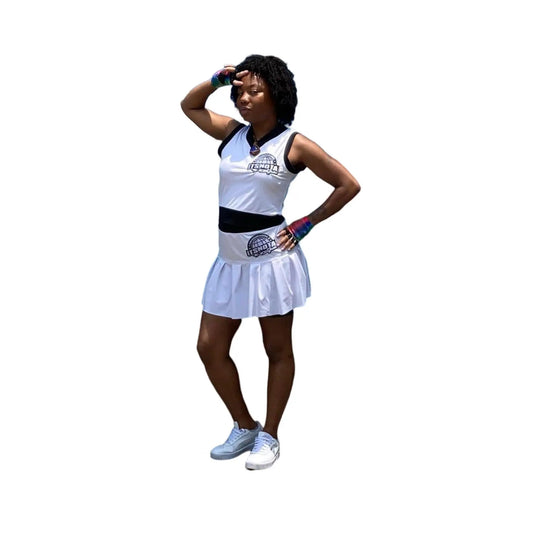 Chic Women's Two-Tone Tennis skirt Sets: Sporty Elegance For Active Women - It's Not A Game Apparel™