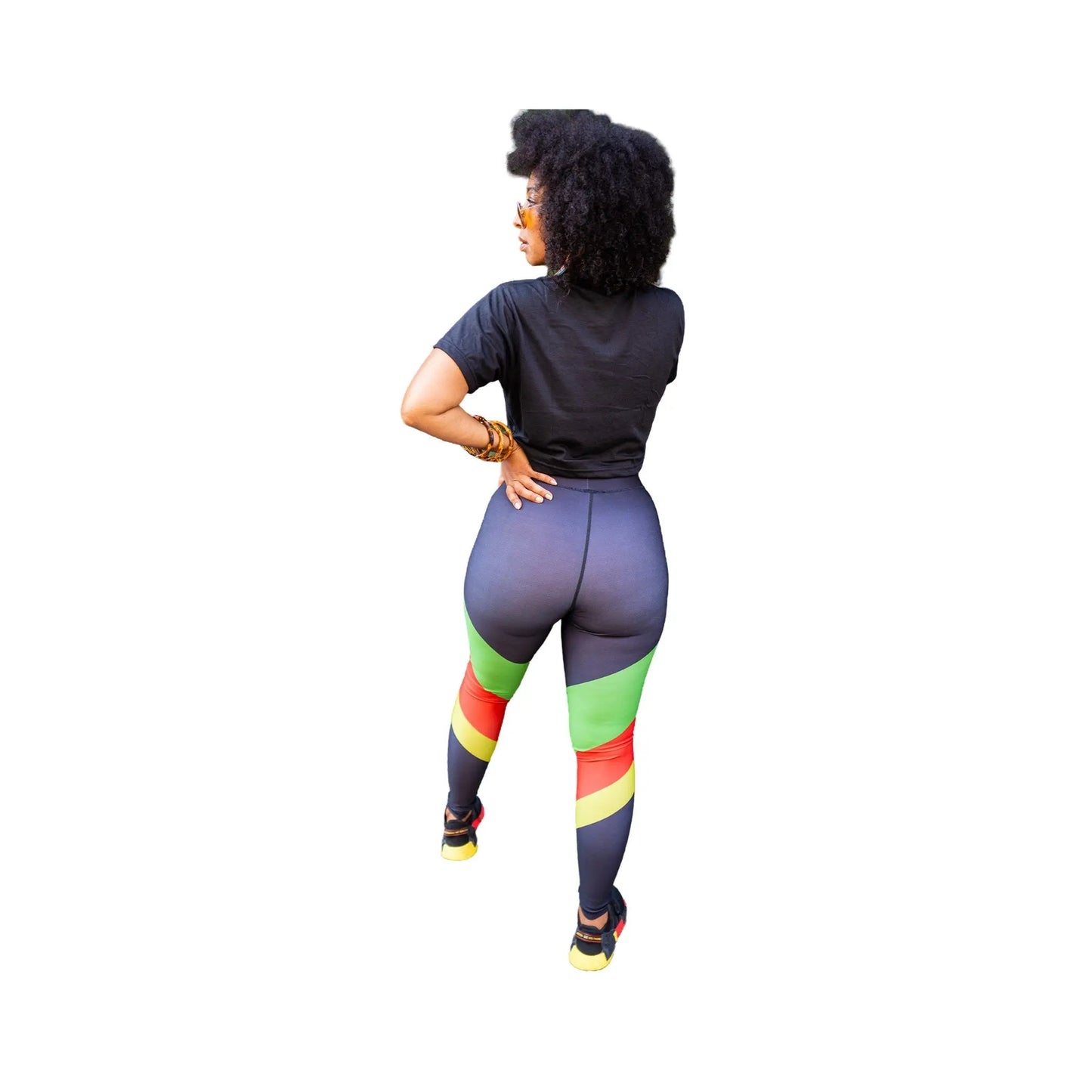 "Custom Graphic Leggings for Afrocentric Style" - It's Not A Game Apparel™
