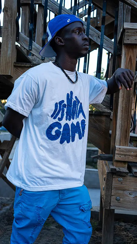 Mens Blue Stacked Jeans - INAG™