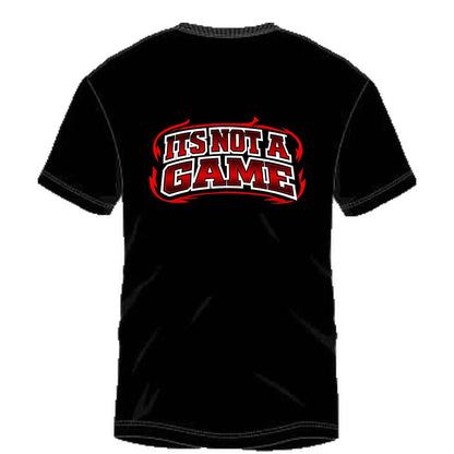 Its Not A Game Collegiate Tee – Mens Black - INAG™