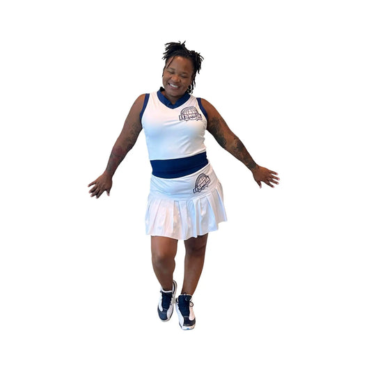 Chic Women's Two-Tone Tennis skirt Sets: Sporty Elegance For Active Women - It's Not A Game Apparel™