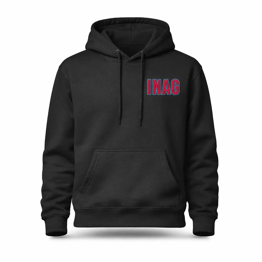INAG Hoodie Red & Black - INAG™