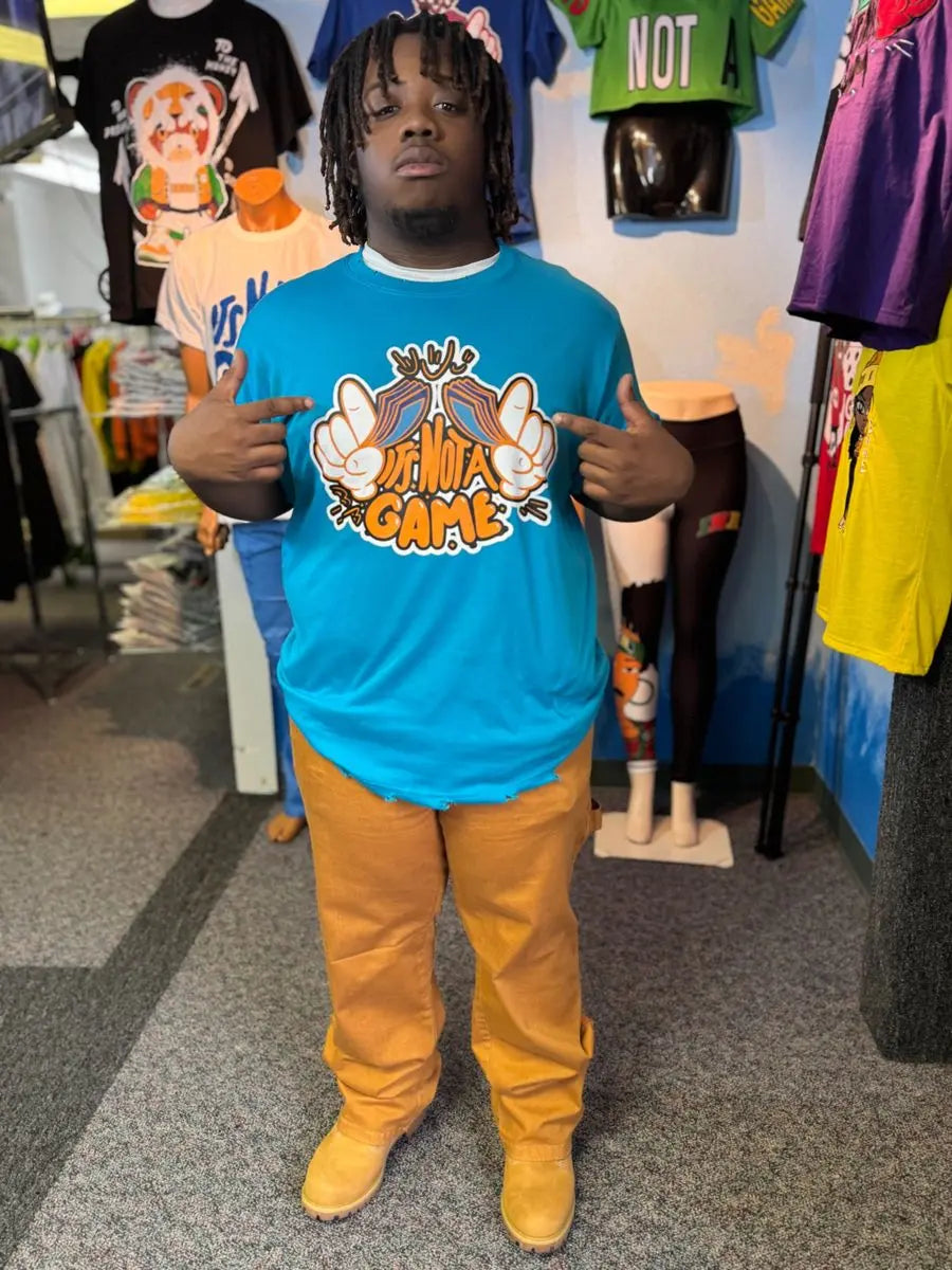 Baby Blue Money Hands Tee – Mens - INAG™