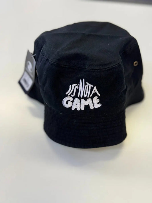Embroidered Black Bucket Hat - INAG™
