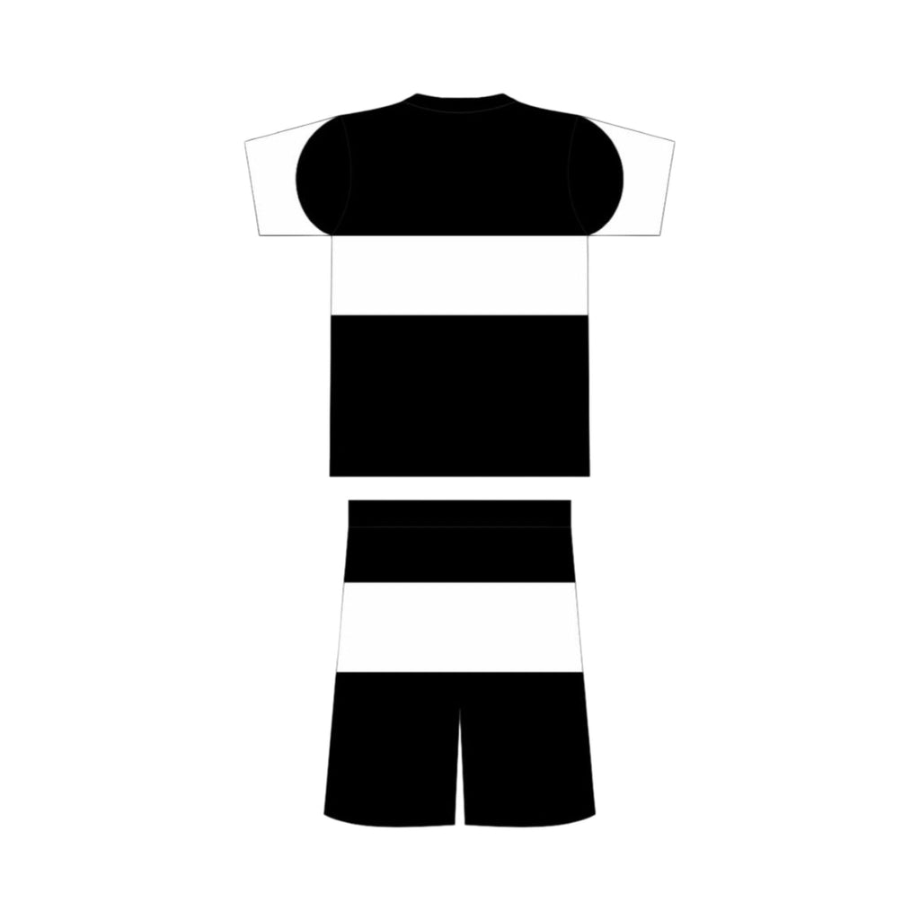 It's Not a Game Men's Black & White Short Set with Distressed Logo - It's Not A Game Apparel™