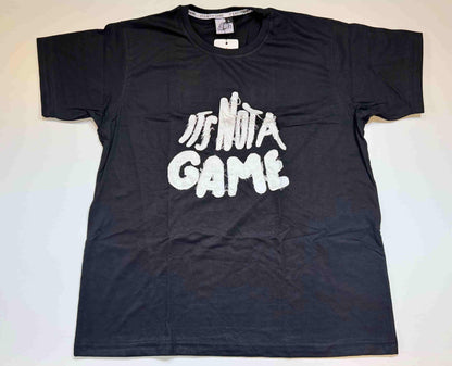 Black Embroidered Graphic Tee - Unisex Streetwear Shirt - INAG™