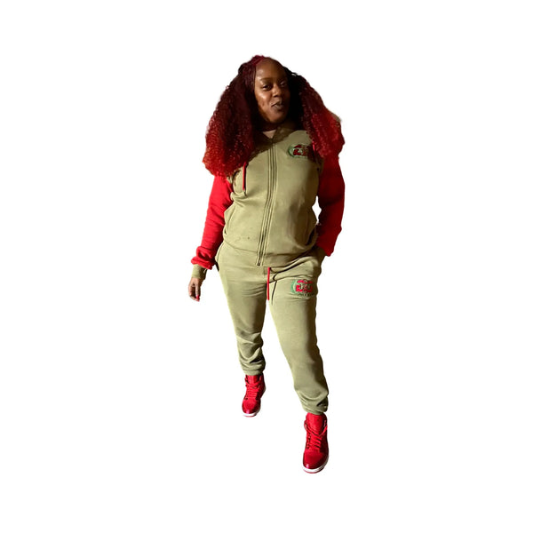 "Zip Up Sweat Suit - Women's" - INAG streetwear