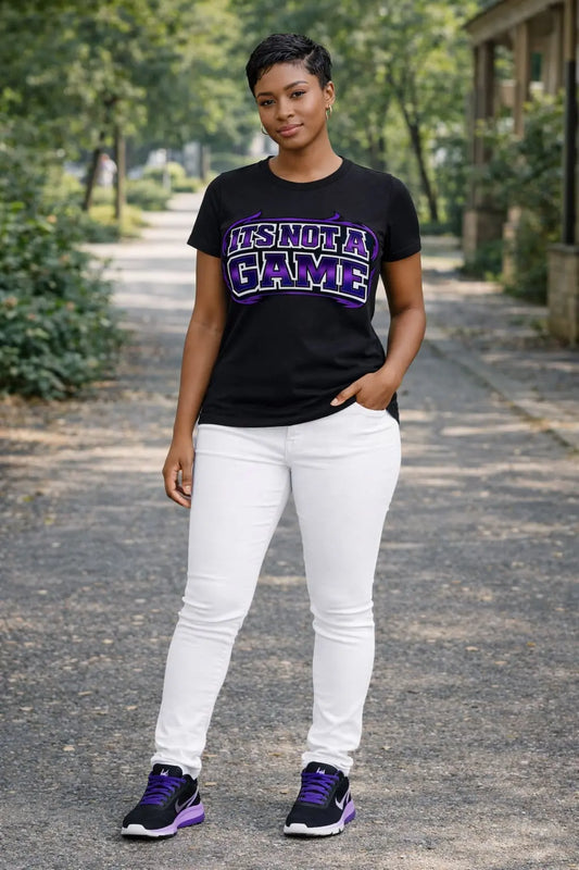 Black Graphic Women's Tee- INAG - INAG™