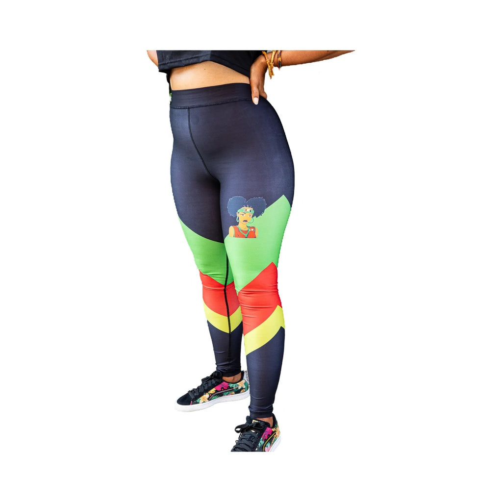 "Custom Graphic Leggings for Afrocentric Style" - It's Not A Game Apparel™